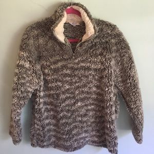 Fluffy Sherpa Pullover Jacket